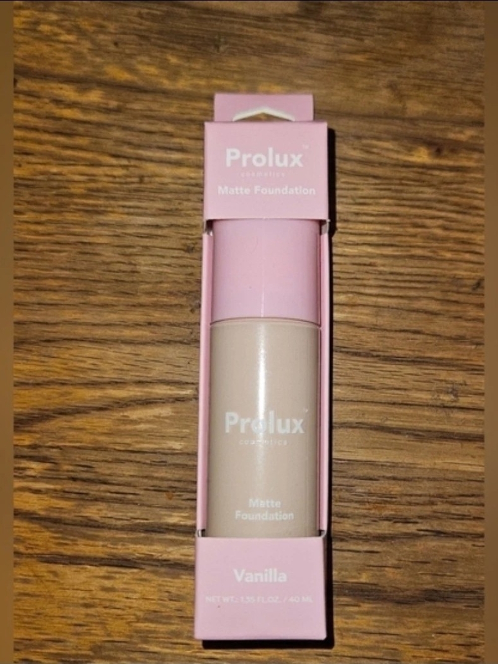 Prolux Cosmetics Matte Foundation In Vanilla BNIB 1.35fl Oz / 40ml